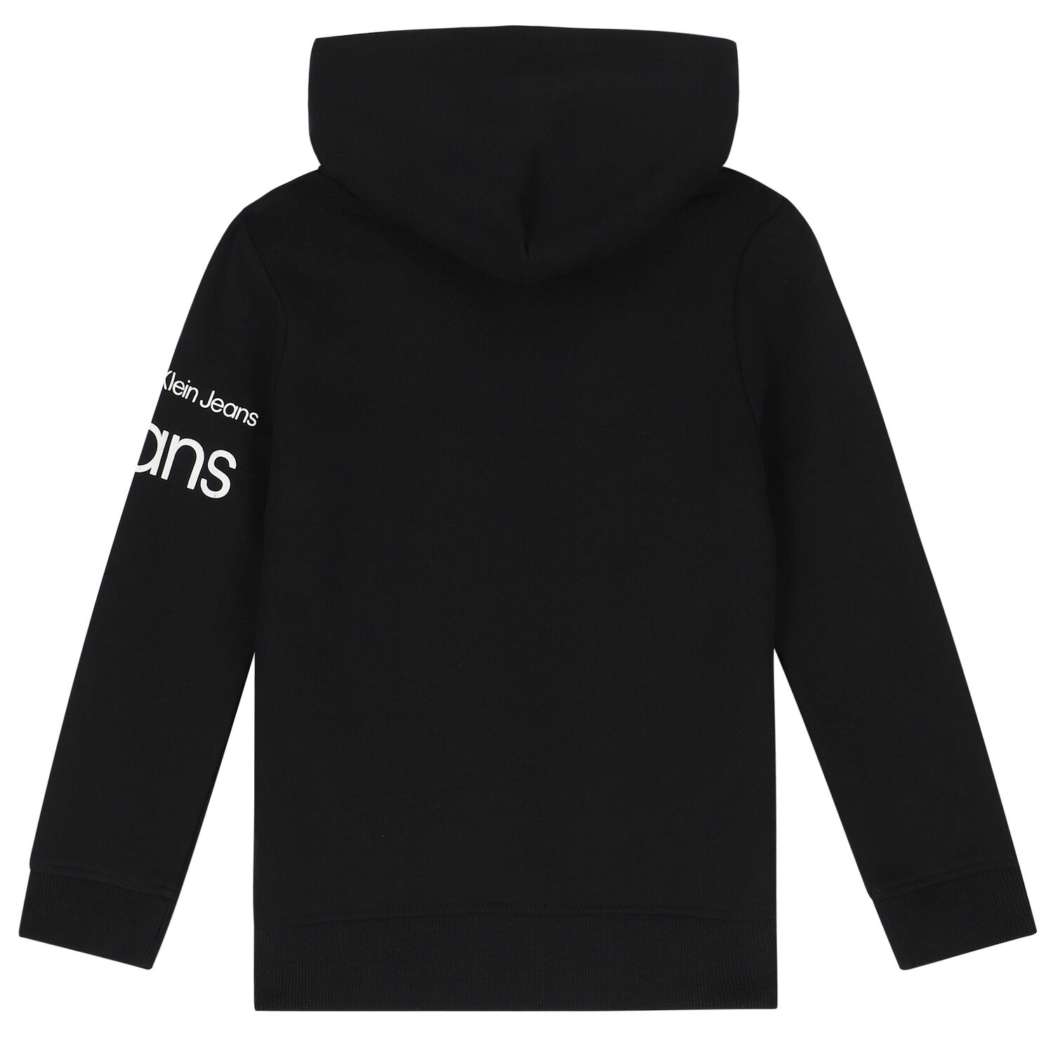 Boys Black Logo Hooded Top, 1, hi-res image number null