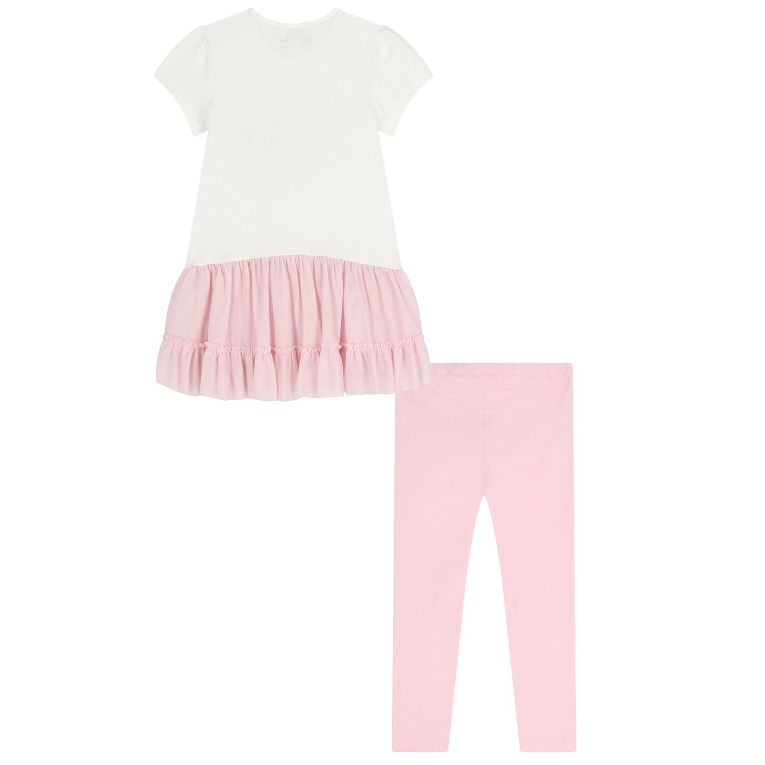 Girls Pink Diamantes Leggings Set, 1, hi-res