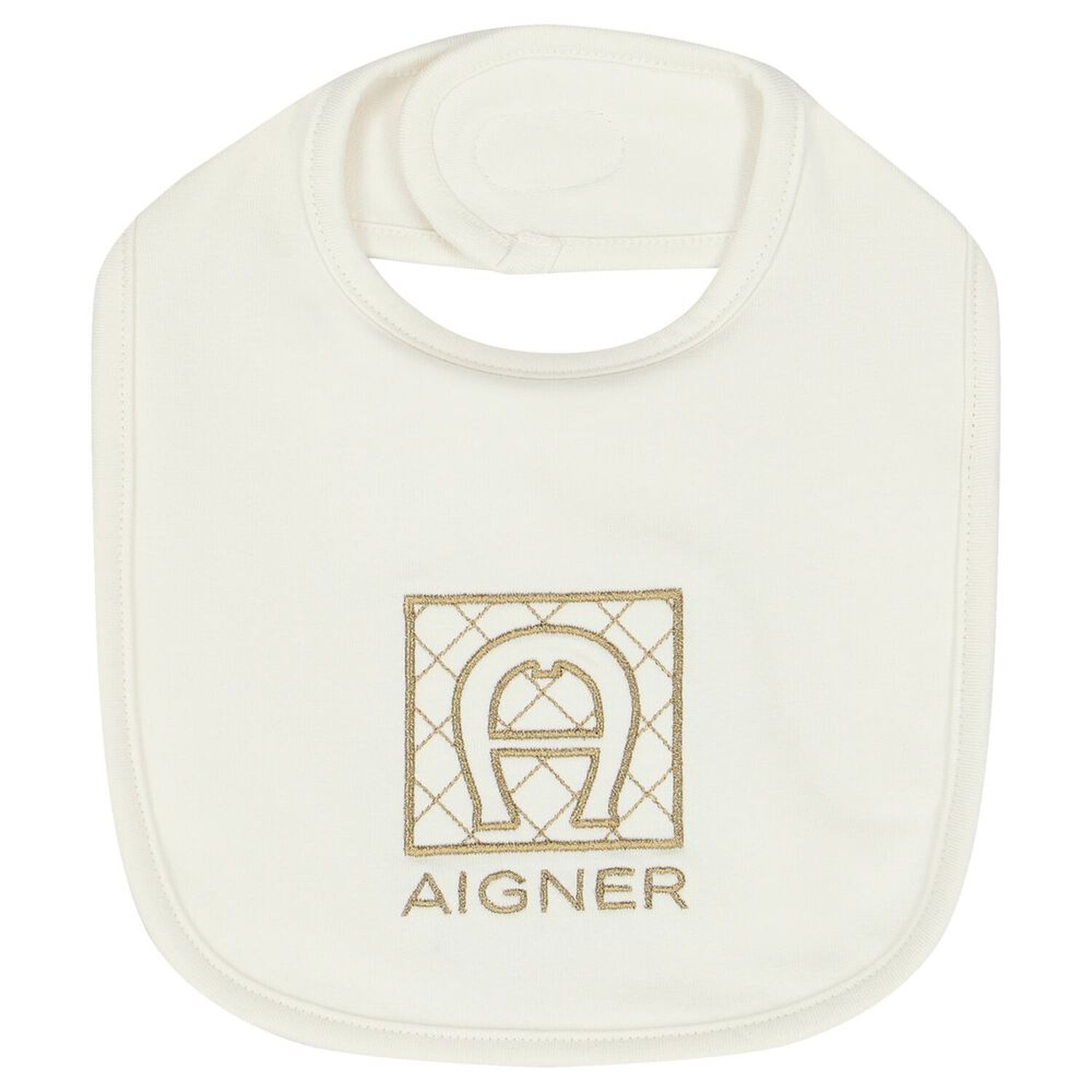 Ivory & Gold Logo Babygrow Set, 1, hi-res