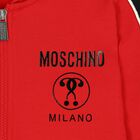 Boys Red Logo Zip Up Top, 1, hi-res