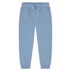 طقم رياضي اولاد باللون الازرق والابيض , 2, hi-res