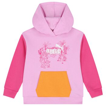 Girls Pink Dora The Explorer Hooded Top