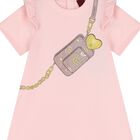 Younger Girls Pink Logo Bag Dress, 3, hi-res