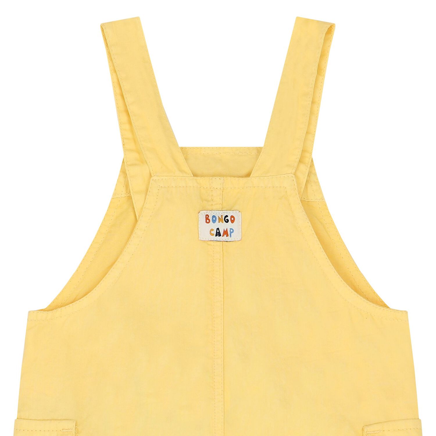 Younger Boys Yellow Dungarees, 1, hi-res