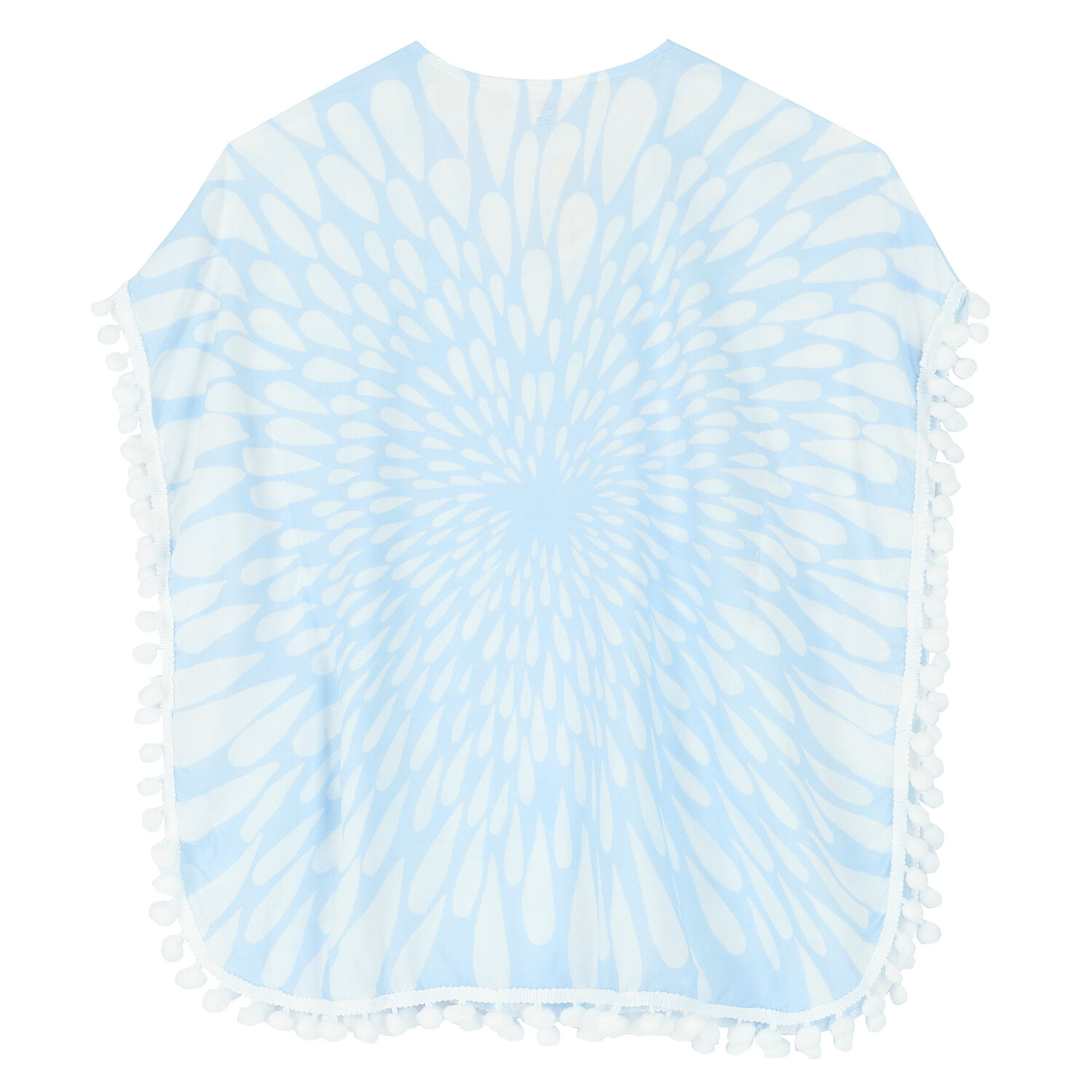 Girls White & Blue Kaftan, 1, hi-res image number null
