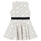 Girls Ivory Logo Dress, 1, hi-res