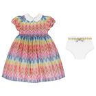 Younger Multi-Coloured Zig Zag Dress Set, 1, hi-res