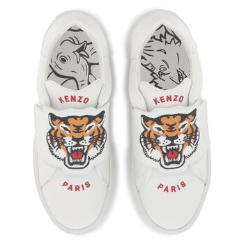 White Tiger Logo Trainers