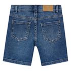 Boys Blue Denim Shorts, 2, hi-res