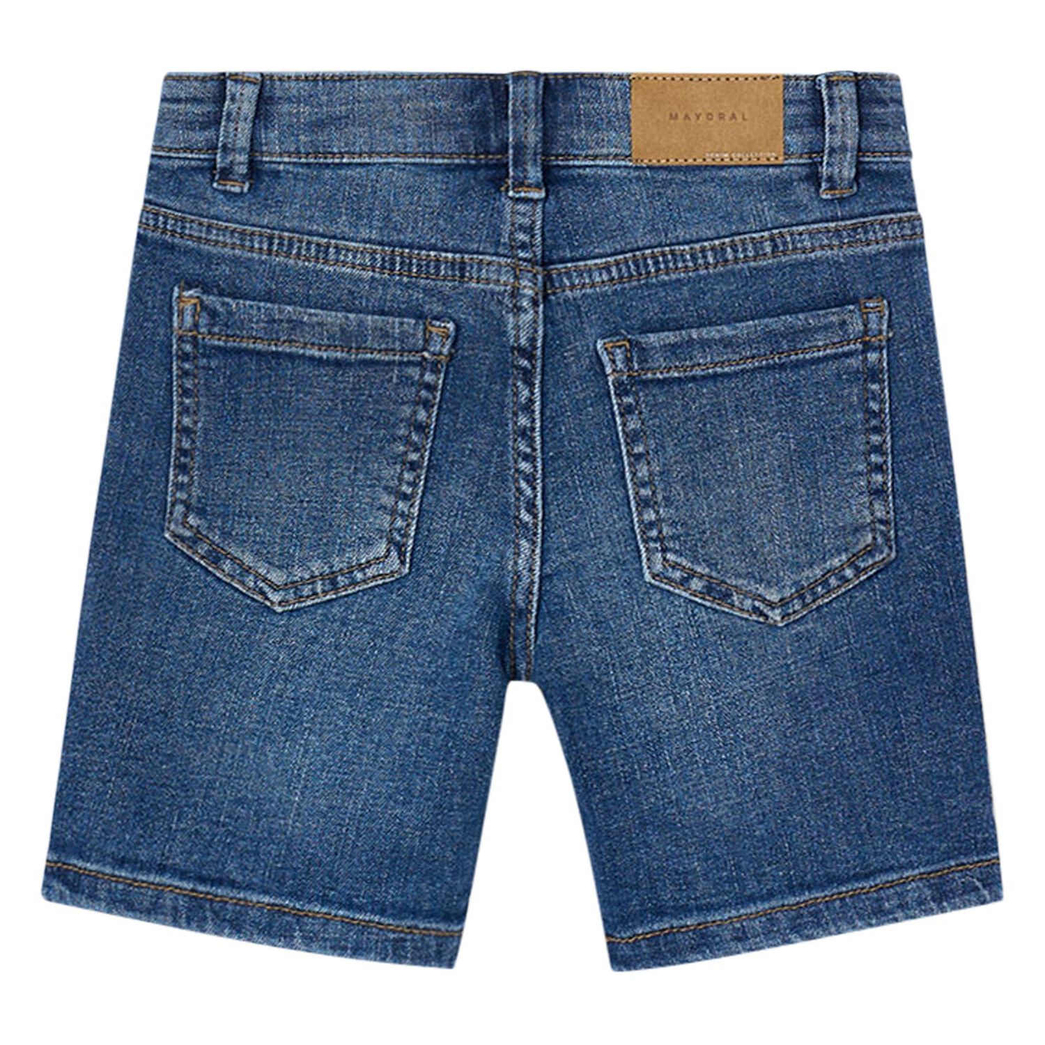 Boys Blue Denim Shorts, 2, hi-res