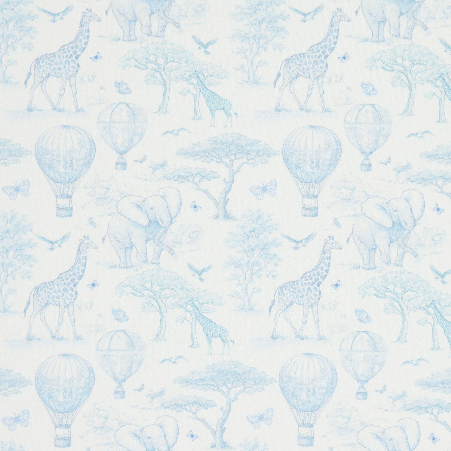 Baby Boys White & Blue Africa Babygrow Gift Set, 1, hi-res