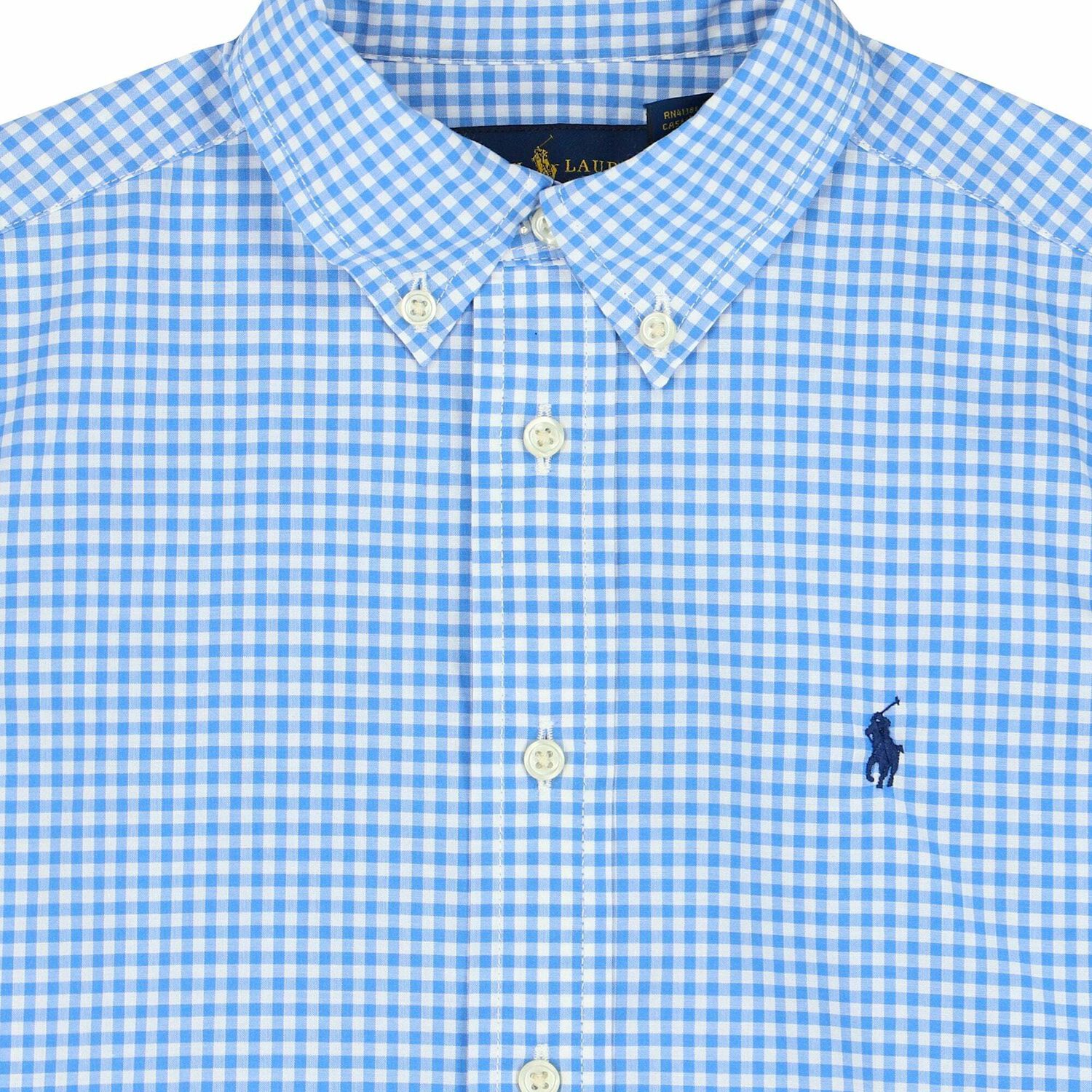 قميص بالشعار باللون الازرق والابيض للاولاد, 1, hi-res image number null