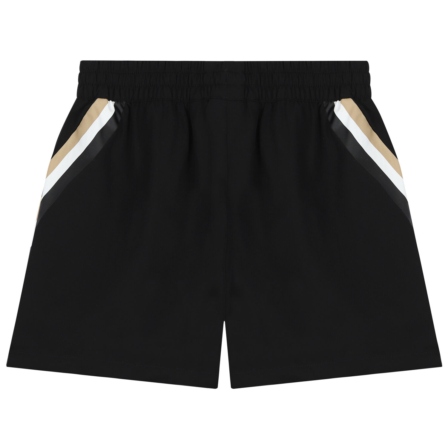 Boys Black Logo Shorts, 1, hi-res image number null