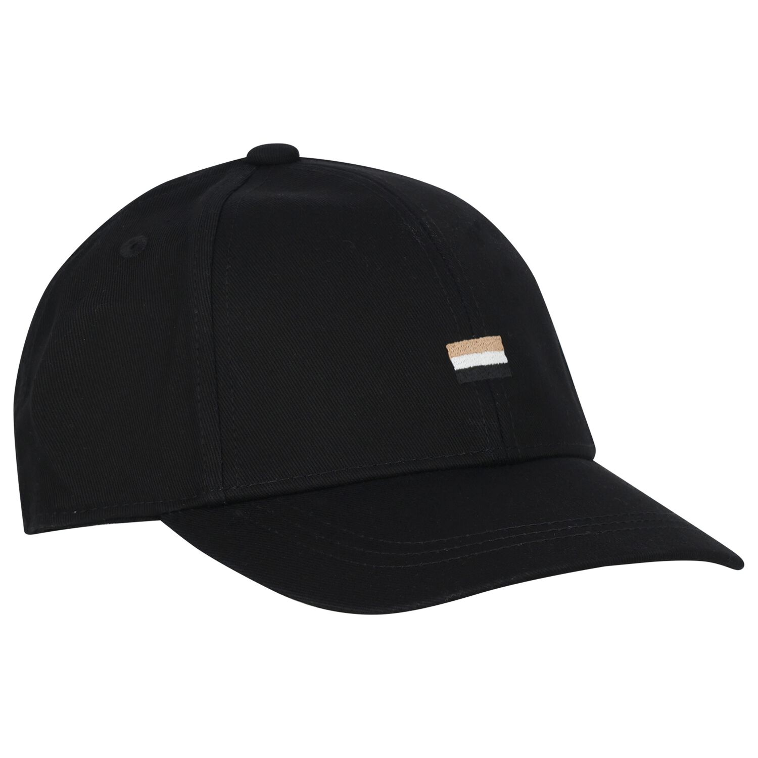 Boys Black Logo Cap, 1, hi-res