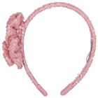 Girls Pink Sequin Headband, 1, hi-res