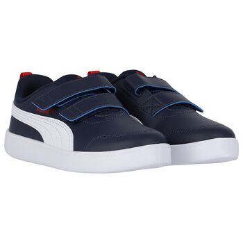 Boys Navy Blue Courtflex Trainers