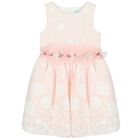 فستان بنات بطبعة الزهور باللون الوردي والأبيض, 2, hi-res