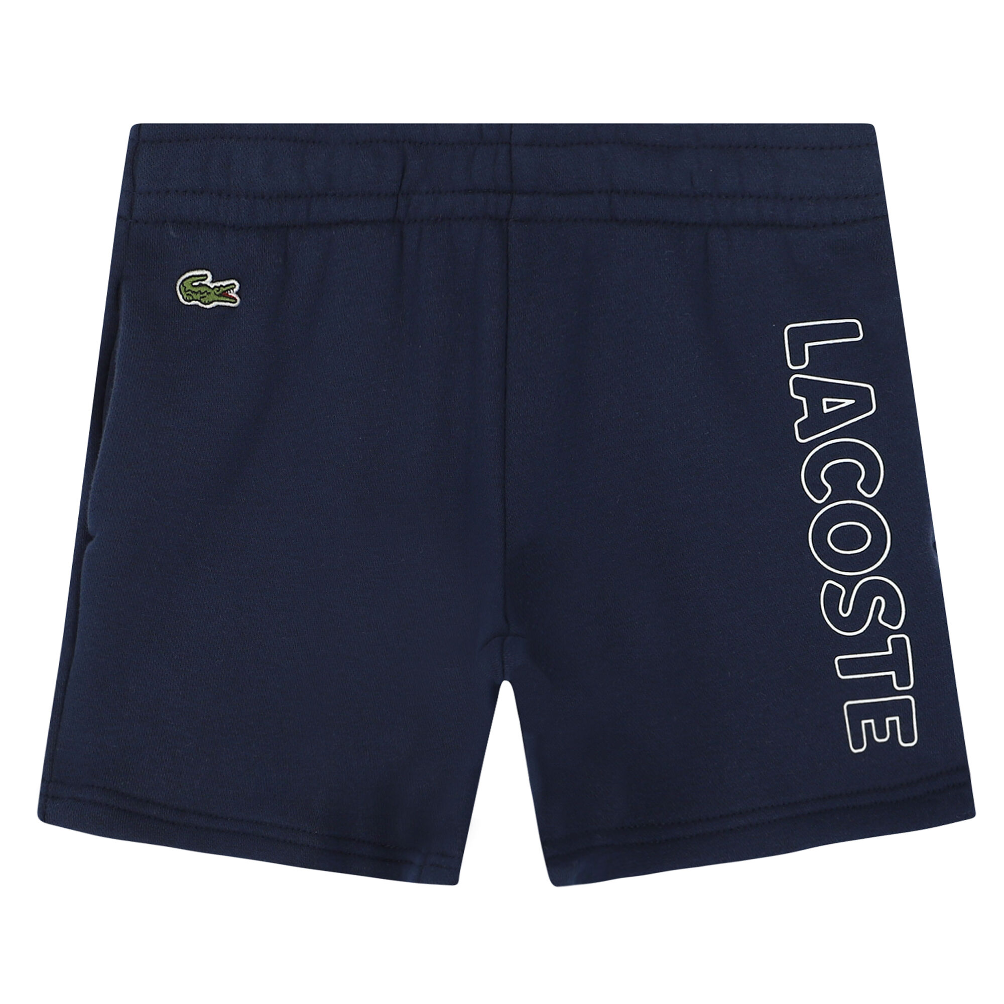 Lacoste Boys Navy Logo Shorts Junior Couture QA