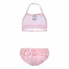 Girls Pink Waterlily Bikini, 1, hi-res