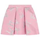 Girls Pink Bow Skirt Set, 1, hi-res