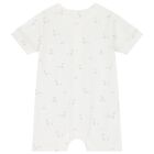 White Baby Romper, Bib & Socks Set, 1, hi-res
