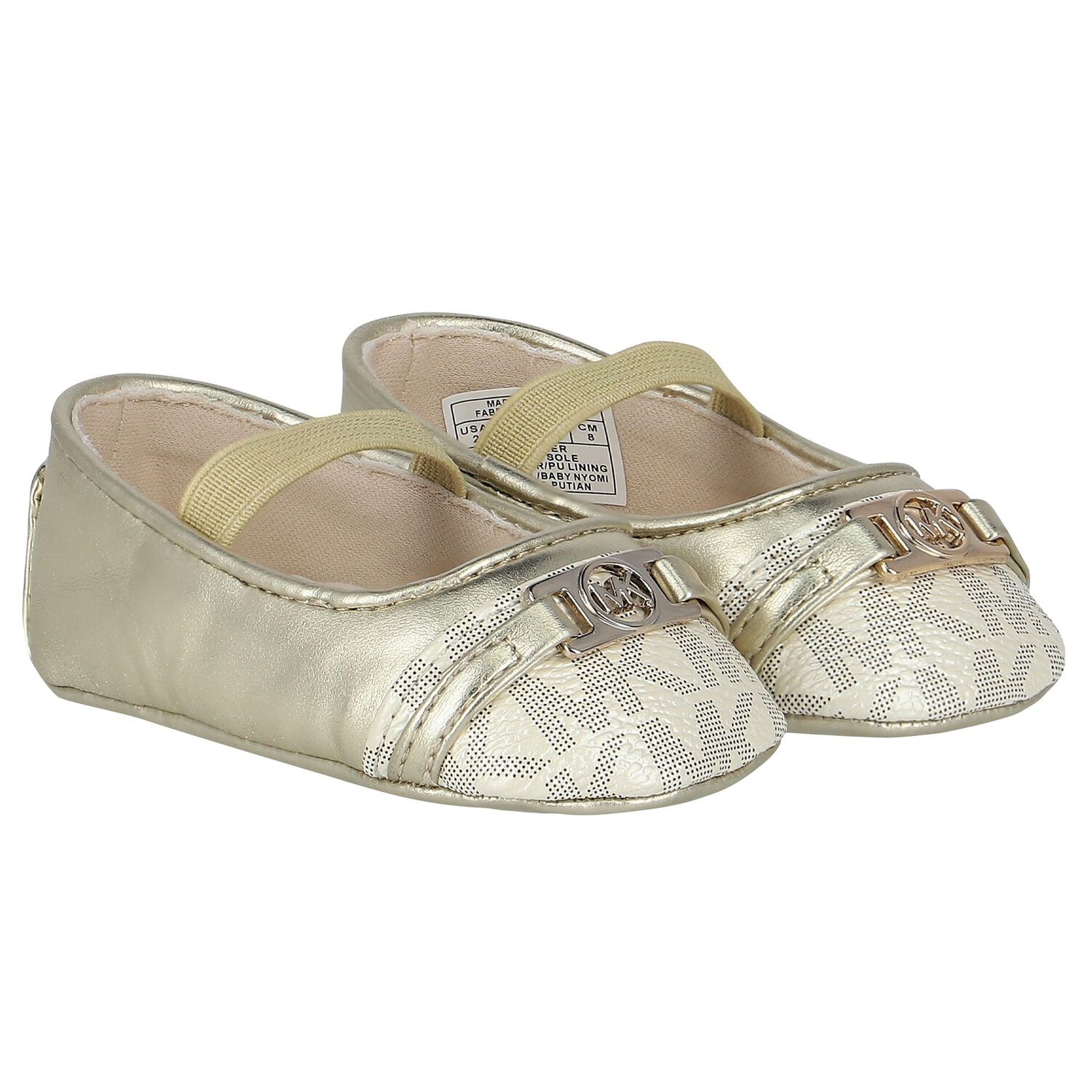 Baby Girls Gold Logo Pre WaShoes, 1, hi-res