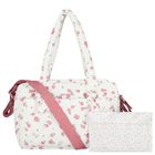 Baby Girls White & Pink Waterproof Baby Changing Bag, 2, hi-res
