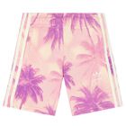 Girls Beige & Pink Logo Shorts Set, 1, hi-res