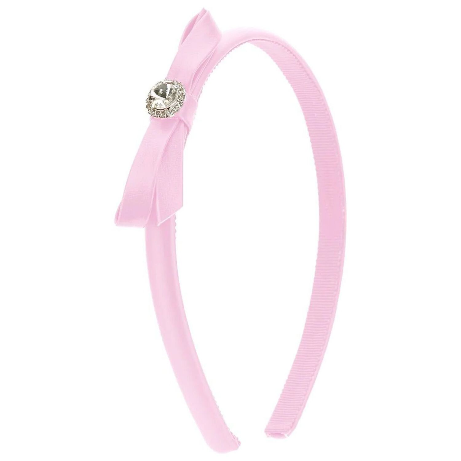 Girls Pink Bow Headband, 3, hi-res