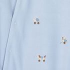 Baby Boys Blue Embroidered Babygrow, 2, hi-res