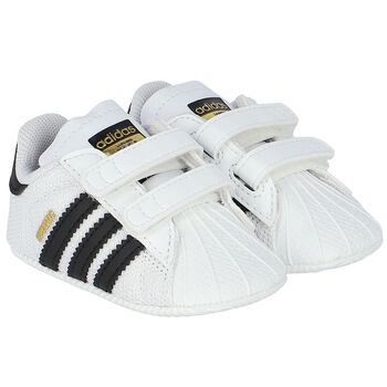 White Superstar Crib Pre Walker Shoes