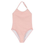 Girls Pink Logo Swimsuit, 1, hi-res