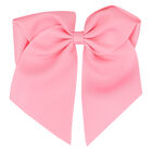 Girls Light Pink Bow Hair Clip, 6, hi-res