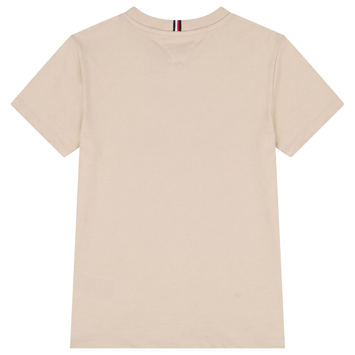 Boys Beige Logo T-Shirt, 4, hi-res