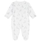 White & Grey Giraffe Babygrow, 1, hi-res