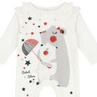 Baby Girls Ivory Mouse Babygrow, 1, hi-res