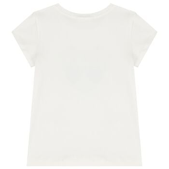 Girls Ivory Heart T-Shirt