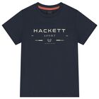 Boys Navy Blue Logo T-Shirt, 1, hi-res