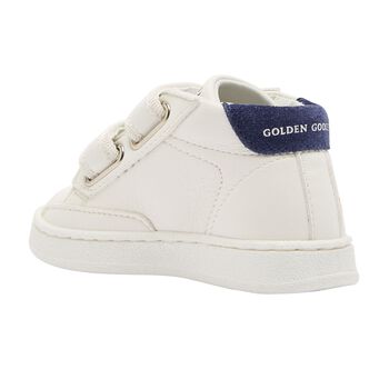 White Logo Leather Trainers