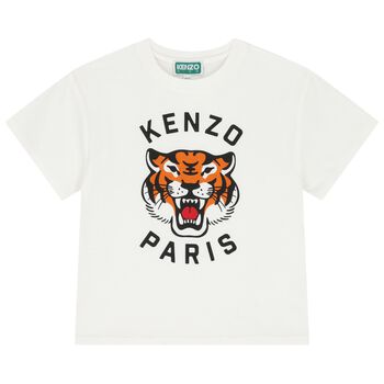 Ivory Tiger Logo T-Shirt