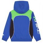 Boys Blue & Green Logo Hooded Top, 1, hi-res