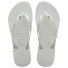 Girls Grey Logo Flip Flops, 2, hi-res