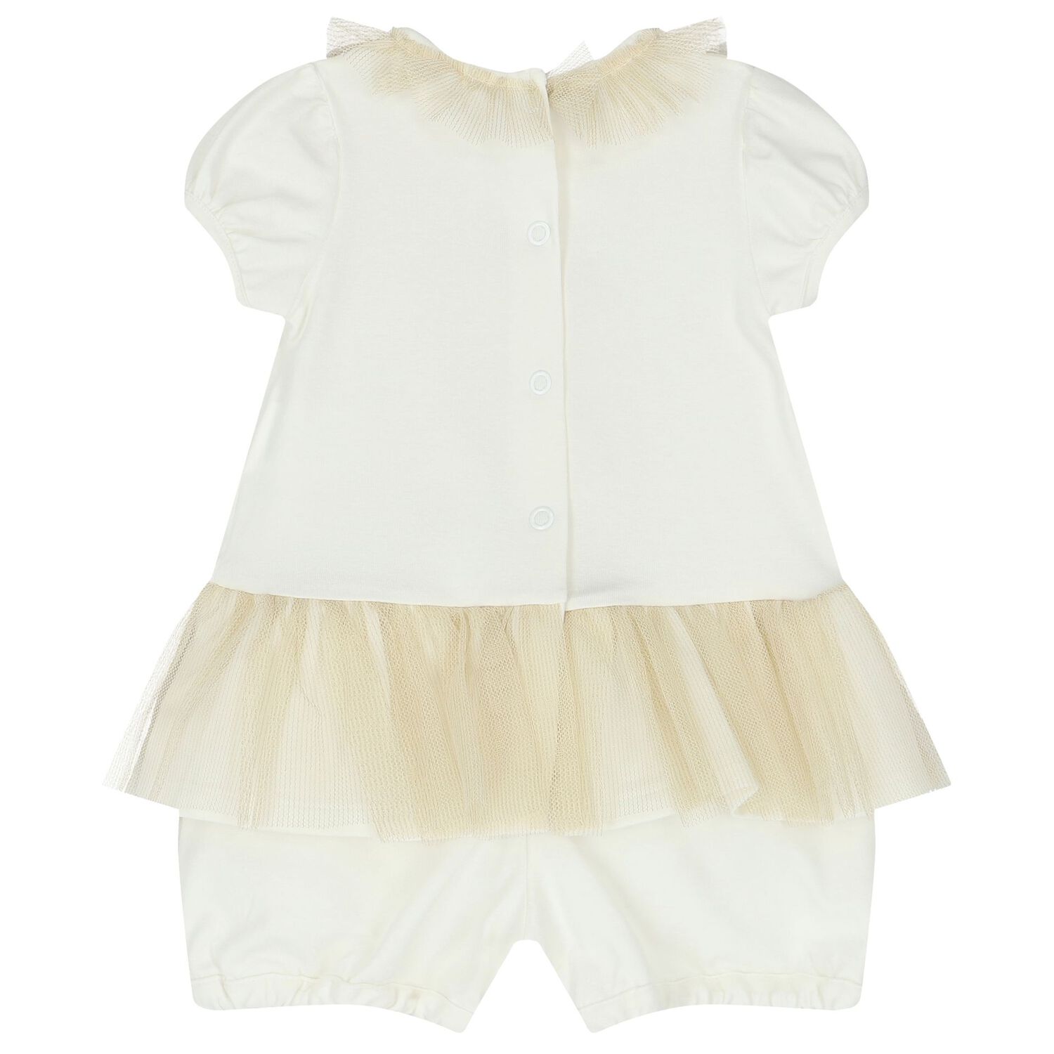 Ivory & Gold Elephant Romper Gift Set, 1, hi-res image number null