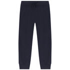 Boys Navy Blue Sneaker Tracksuit, 1, hi-res