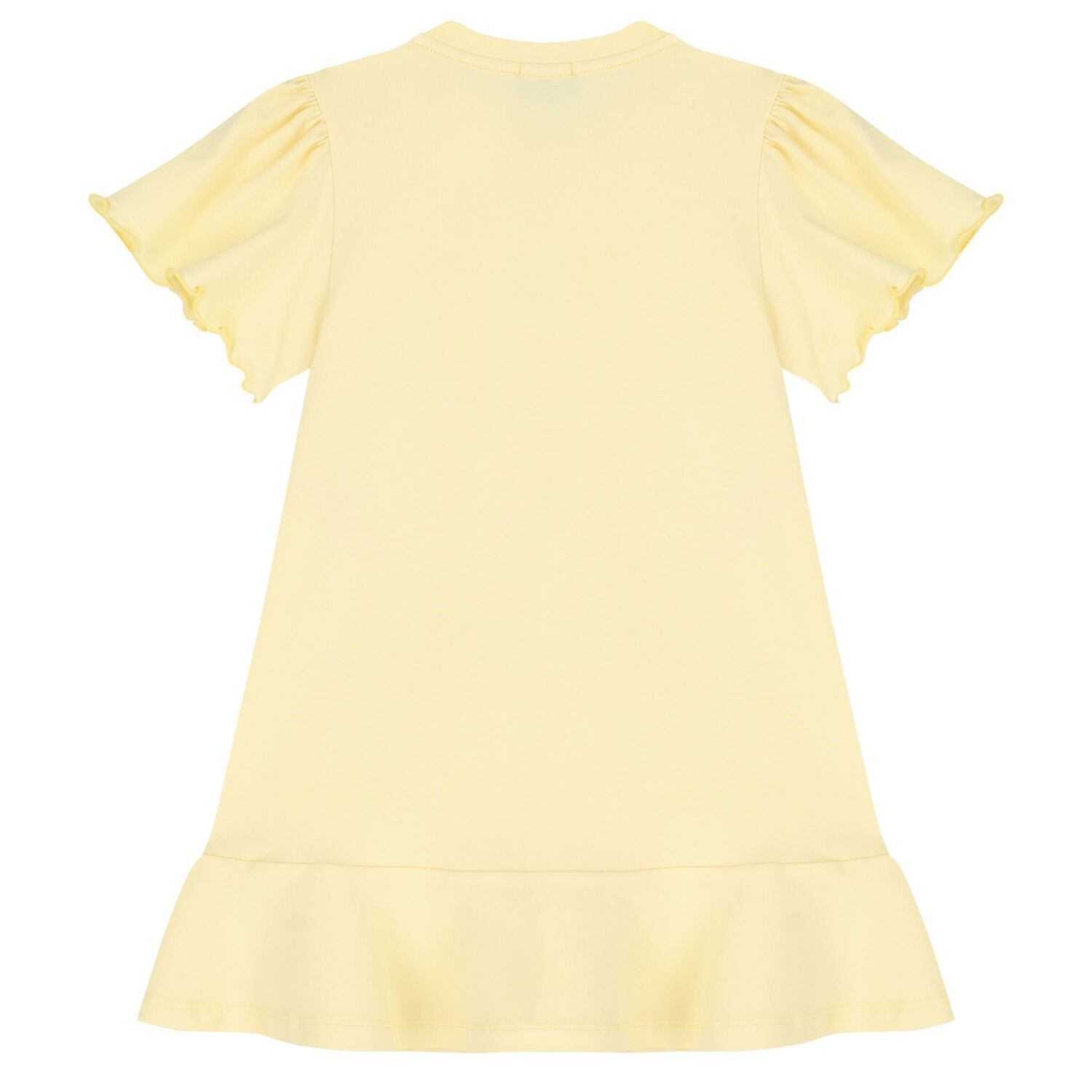 Girls Yellow Logo Bag Dress, 1, hi-res