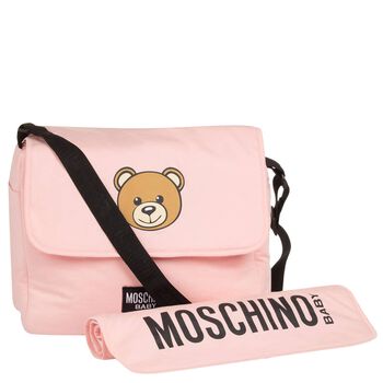 Baby Girls Pink Teddy Bear Changing Bag