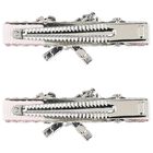 مشابك شعر مزينة بفيونكة باللون وردية للبنات (عبوة من 4 قطع), 1, hi-res