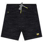 Younger Girls Black Jersey Shorts, 1, hi-res