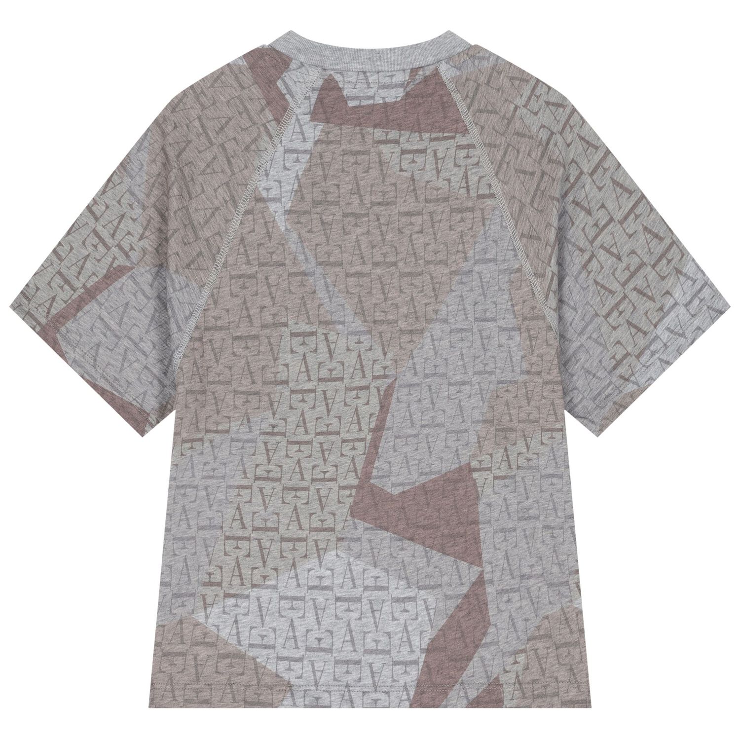 Boys Grey & Beige Logo T-Shirt, 2, hi-res