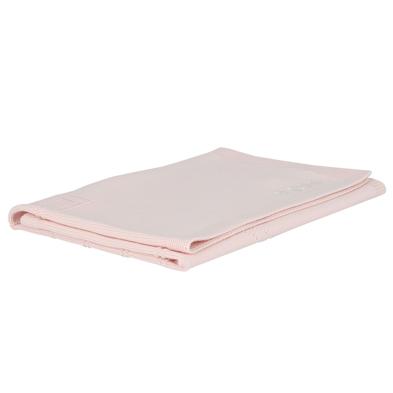 بطانية بنات منسوجة بالشعار باللون الوردي , 1, hi-res